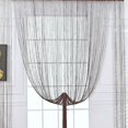 thumbnail image 4 of tredstone Rideaux à Franges Simples Séparateur de Porte Patio pour Fenêtres Filet 100x200cm Café, 4 of 6