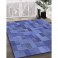 thumbnail image 3 of Ahgly Company Machine Washable Indoor Rectangle Transitional Sky Blue Area Rugs, 2' x 5', 3 of 7