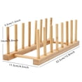 thumbnail image 2 of Agiferg Multifunctional Bamboo Kitchen Dish D rain Rack Tableware Storage Rack, 2 of 2