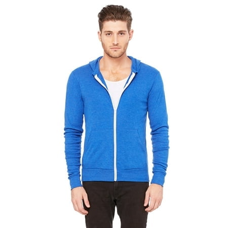 Bella + Canvas Unisex Triblend Full-Zip Lightweight Hoodie