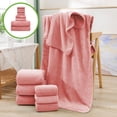 thumbnail image 2 of Sentmoon Bath Towel Set Eight Pieces Of Velvet Square Towel Towel Bath Towel Plain Household Bath Wash Face Wipe Dry Absorbent Soft Household Set Pool Towels Bath Towels, 2 of 7