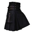 thumbnail image 3 of Sens du Design Tendance Mode Robe Écossaise de Vacances Couleur Jupe Plissée pour Hommes Pantalon Décontracté Catégorie, 3 of 3