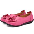 thumbnail image 5 of B91xZ Mocassins Plats Classiques Bout Rond Fermé Ballerines Confortables Chaussures de Danse Décontractées, Rouge Melon D\'eau 8.5, 5 of 5