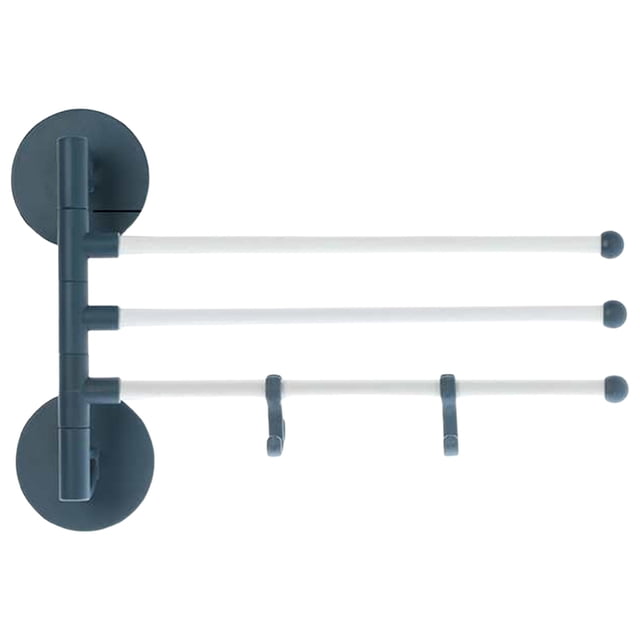 Home Essentials, 360° Rotating Towel Rack without Drilling Bathroom and Toilet Storage Rack Multi Pole Wall Mounted Stainless Rotating Towel Pole Household Multi Functional Storage Rack