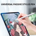 thumbnail image 2 of Universal Passive Stylus Pen Capacitive Pen Sensitive Touch Smooth Writing Compatible with Android iOS Systems White White, 2 of 7