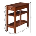 thumbnail image 3 of Pemberly Row Table d'Appoint Transitionnel en Bois à Trois Niveaux, Acajou, 3 of 6