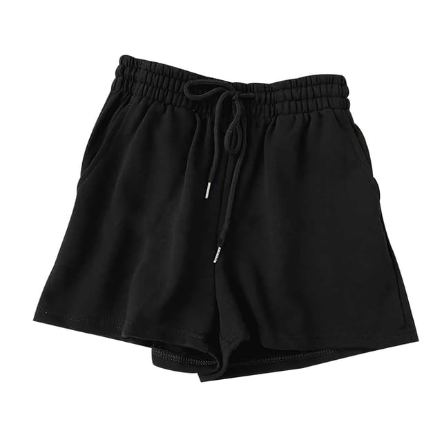 Timegard Shorts for Women Elastic Waisted Drawstring Athletic Sweatshorts Running Shorts with Pockets