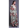thumbnail image 3 of Bimba Kaftan de Plage Floral, Paréo de Bikini, Robe Maxi pour Femmes, Long Caftan-S-L, 3 of 5