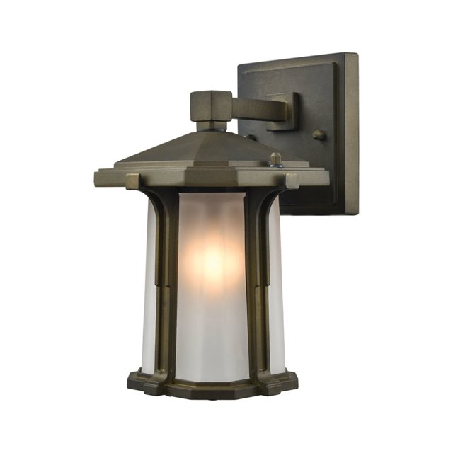 ElkGroup International 87090/1-LED Brighton 1 Light LED Outdoor Wall Sconce In Smoked Bronze