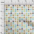 thumbnail image 1 of oneOone Cotton Silk Fabric Triangle Ikat Print Sewing Fabric BTY 42 Inch Wide, 1 of 1