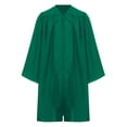 thumbnail image 3 of Eandarui Robe de Collation des Grades Unisexe pour Enfants Ensemble Bonnet Col en V avec Badge à Franges pour Tenues de Performance Vert Foncé 21, 3 of 7