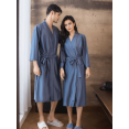 thumbnail image 2 of Men's Breathable Cool Feeling Bathrobe And Clubwear For Spring/Summer, 3/4 Sleeves, 2 of 4
