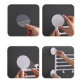 thumbnail image 4 of Towel Racks for Bathroom Swing Out Towel Racks for Bathroom,Kitchen Holder Wall Mounted Towel Bars with Hooks 5-Arm(White), 4 of 9
