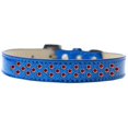 thumbnail image 1 of Sprinkles Ice Cream Dog Collar Red Crystals Size 12 Blue, 1 of 1