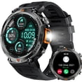 thumbnail image 1 of Smart Watches for Men KE3 with LED Flashlight 3ATM Waterproof Android Smart Watch Compatible with iPhone(Call Received/ Dial) 1.45” HD 110+ Sports Modes, 1 of 6
