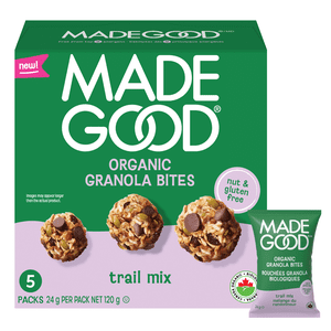 MadeGood Organic Granola Mélange de traces de bitumes 5 x 24g
