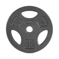 thumbnail image 1 of CAP Barbell Standard Cast Iron 1-inch Weight Lifting Grip Plate, 10 lb, Single, Black, 1 of 3