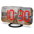 thumbnail image 2 of HOARBOEG Creative USB Charging Mirror Electronic Digital Alarm Clock LED Display Electronic Clock 6.5 Inch Large Screen Home And Office Electronic Alarm Clock Clearance Sale Holiday Gifts, 2 of 8