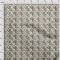 thumbnail image 4 of oneOone Silk Tabby Green Fabric Cactus Craft Projects Decor Fabric Printed By The Yard 42 Inch Wide, 4 of 5