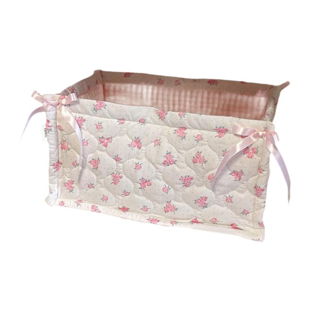 Siruishop Storage Basket Large Capacity Cute Rectangular Organizer Bin for Indoor Home Style A