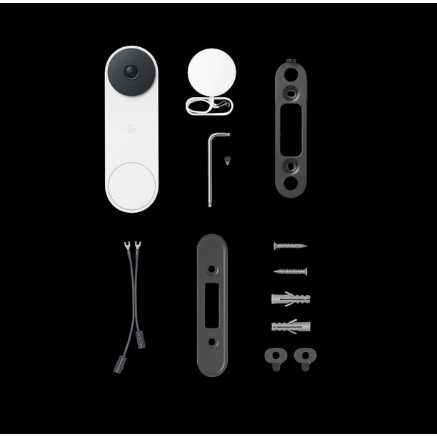 Google Nest Doorbell (Wired, 3rd Gen) - 2K Video and Gemini - Snow