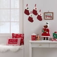 thumbnail image 4 of Décorations de Noël-Mini Bas avec Initiales Bas de Noël avec 26 Lettres Décorations de Noël Bas de Noël Rouges en Tricot Lettres Brodées, 4 of 4