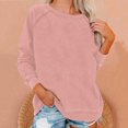 thumbnail image 1 of EIMELI Chemise Femme Liquidation Grande Taille Femme Décontractée Manches Longues Uni Ample Col Rond Chemise Blouse Haut Rouge TG, 1 of 6