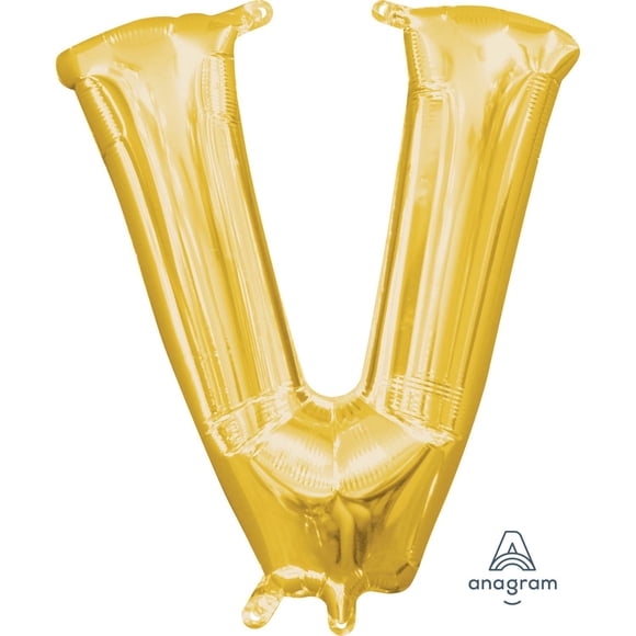 Anagram International Party-Eh! Gold Letter V Balloon