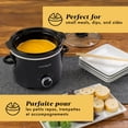 thumbnail image 3 of Crock-Pot 2-Quart Classic Slow Cooker, Feeds 2+ People, Black, 3 of 9