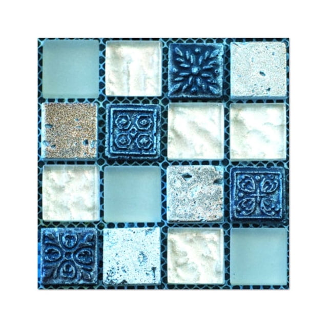 Self Adhesive Tile Stickers 20 Pack 10X10Cm Waterproof Wall Decals For Bathroom Kitchen Floor Backsplash Removable Pvc