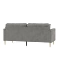 thumbnail image 4 of CosmoLiving Highland Sofa with Pillows, Gray Velvet, 4 of 8