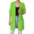 thumbnail image 1 of TheMogan Women's PLUS Loose Fit Popcorn Knit Long Sleeve Pocket Open Sweater Cardigan, 1 of 6