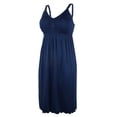 thumbnail image 4 of QJUHUNG Knee-Length Elegant Shirred Cami Nursing Dress - Detachable Design for Easy Breastfeeding  High Stretch Nylon Fabric  Machine Washable  Solid Color  Regular Fit  All-Season Wear, 4 of 7