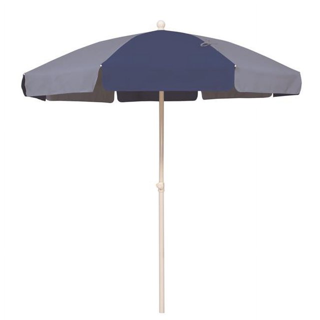 SimplyShade SSUB865KIT-P034-P038 Tahiti 6.5 ft. Polyester Beach Umbrella with Fiberglass Ribs Navy