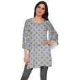 thumbnail image 1 of Moomaya Robes Tuniques Courtes Femmes Manches Kimono Kurti Imprimé Mini Tenue d'Été, 1 of 5