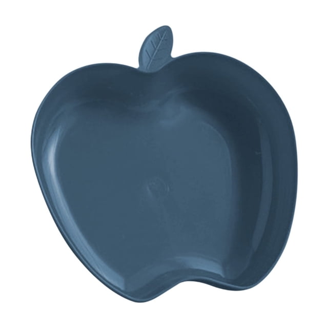 Plastic Plates Reusable, Apples Shape Dinner Plates Dishwasher Microwave Safe for Kitchen or Camping Use