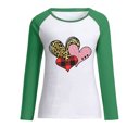 thumbnail image 4 of RKSTN Chandail en Molleton de la Saint-Valentin pour Femmes Mode Imprimé Lettre et Cœur Chandail en Molleton Manches Longues Col Rond Tops, 4 of 4