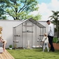 thumbnail image 2 of PawHut Walk-in Catio Outdoor Cat Enclosure with Waterproof Cover, 2 of 10