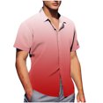 thumbnail image 1 of Pisexur T Shirts for Man , Chemise Décontractée Mode Homme Col Rabattu Imprimé Manches Courtes Bouton Rouge Melon D\'eau, TG Chemises de Golf Hommes & Chemises Hommes, 1 of 7