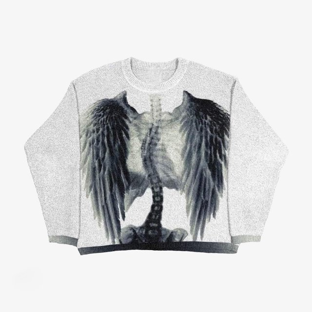 Chandail Mode Automne Hiver Américain Col Rond Chandail Personnalisé Imprimé Manches Longues Joker Ample