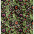 thumbnail image 1 of Soimoi Green Rayon Fabric Wild Animal Skin Decor Fabric Printed BTY 42 Inch Wide, 1 of 6