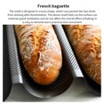 thumbnail image 2 of French Bread Baguette Mold Wave Shape baguette tray Black, 2 of 8