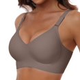 thumbnail image 2 of Kcodviy Wireless Push Up Full Pack Sports Bras for Women Coverage Bra for Women Bra's Seamless Bras with Soft Sports Bras Pack Support Regular and Plus Womens Bras Comfortable Packs Size, 2 of 4