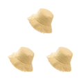 thumbnail image 2 of maskred Stay Sun Safe And Stylish With Bucket Hat For Outdoor Adventures M Easy To Wear yellow 3Set, 2 of 6