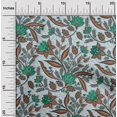 thumbnail image 2 of oneOone Polyester Spandex Brown Fabric Asian Floral Fabric For Sewing Printed Craft Fabric By The Yard 56 Inch Wide, 2 of 5