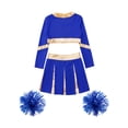 thumbnail image 4 of Aislor Uniforme de Cheerleading pour Filles Enfants Tenues de Cheer Patchwork Métallique Costume de Compétition Performance C02 10, 4 of 5