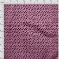 thumbnail image 4 of oneOone Georgette Viscose Fuschia Pink Fabric Geometric Triangle With Chevron Craft Projects Decor Fabric Printed By The Yard 42 Inch Wide, 4 of 4