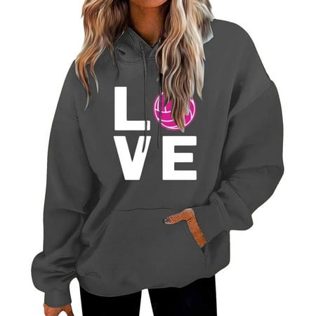WEAIXIMIUNG Chandail à Épaules Dénudées pour Femmes, Imprimé, Style Baseball, à Manches Longues, avec Poches