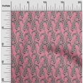 thumbnail image 1 of oneOone Cotton Silk Fabric Leaves & Floral Block Print Fabric BTY 42 Inch Wide, 1 of 5