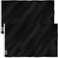 thumbnail image 1 of Anley Lot de 2 Fly Breeze Drapeau Noir Uni 3 X 5 Pieds - Drapeaux Noirs Simples en Polyester, 1 of 6